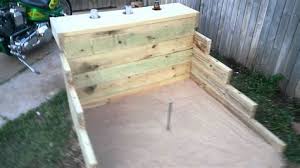 Building a horseshoe pit isn't much harder. Build Horseshoe Pit Shefalitayal