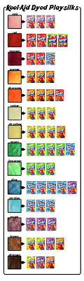 Decide how far you want the color up. Kool Aid Dyed Playsilks Tried True Creative