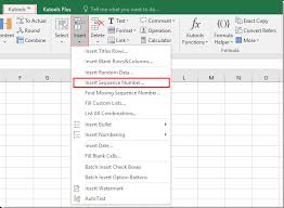 How To Quickly Insert Unique Sequence Numbers In Excel