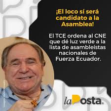 🟡🔴🟡El Pleno del Tribunal Contencioso Electoral mandó al tacho la  resolución del CNE que descalificaba a los asambleístas nacionales de  Fuerza Ecuador, entre los que está Abdalá, y ahora podrá ser candidato