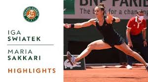 Maria sakkari has produced the upset of roland garros 2021 to oust defending champion iga swiatek and will meet barbora krejcikova in the semifinals after the czech survived a dramatic opening set on her way to beating coco gauff. Iga Swiatek Vs Maria Sakkari Quarterfinals Highlights I Roland Garros 2021 Youtube