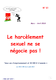 Ce modèle de lettre permet à toute personne s'estimant victime de harcèlement moral au travail de le signaler : Lettre Chscte N 51 Mars Avril 2018