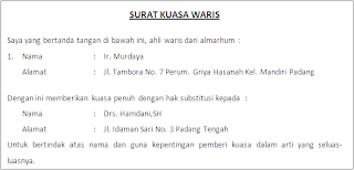 Surat kuasa merupakan surat yang tujuan dibuatnya adalah untuk memberikan suatu kuasa atau wewenang kepada pihak tertentu guna dengan menggunakan surat kuasa ini maka tidak akan ada keraguan terhadap si penerima kuasa karena telah memiliki bukti perintah resmi dari si pemberi kuasa. Contoh Surat Kuasa Balik Nama Kendaraan Bermotor Kumpulan Surat Penting