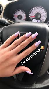 35 gorgeous coffin nail designs. Matte Lilac Coffin Nails Purple Acrylic Nails Simple Acrylic Nails Lilac Nails