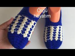 Tig Isi Patik Modeli Iki Renkli Patik Modeli Youtube Tig Isleri Patikler Orgu