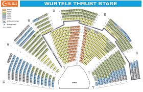 guthrie seating chart wurtele thrust stage theatre in