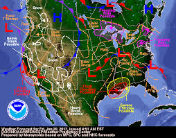 national forecast charts severe weather winter weather