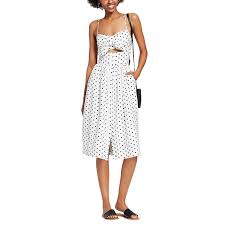 Black And White Spot Midi Dress Zara The Best Spring Dresses From Target H M Zara And More Target Dresses Nice Dresses Fashion