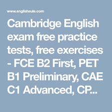 Cae Practice Tests With Key Pdf Cambridge English Exam Free Practice Tests Free Exercises Fce B2 First Pet B1 Preliminary Cae C1 Advanced Cpe C2 Prof English Exam Cambridge English Exam