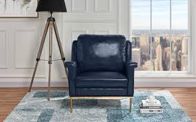 Leather accent chairs for living room. Modern Living Room Leather Armchair Accent Chair Blue To Watch Even More For This Item Living Room Leather Blue Accent Chairs Accent Chairs For Living Room