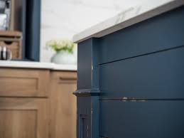 Discover savings on kitchen paint & more. Rustic Heritage Paint Modern Farmhouse Kitchen Island In Navy Blue With Shiplap Country Kitchen Manchester By Dura Supreme Cabinetry Houzz Au