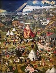 Matthias Gerung Um 1500 1565 70 Tatig In Lauingen Die Melancholie Im Garten Des Lebens Von 1558 Kunsthalle Karlsruhe Inv Nr 2619 Hudozhniki Galereya Dikie