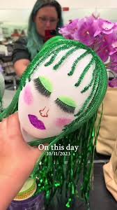 Cosmetology Styrofoam Mannequin Head Project