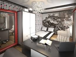 Wandgestaltung Jugendzimmer Junge Schwarz Weiss Rot Mustertapeten Modern Jugendzimmer Wandgestaltung Jugendzimmer Zimmer