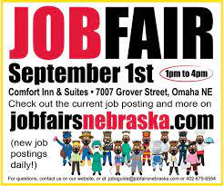 Job Fair Omaha Ne Sept 1 1 4 P M In 2021 Job Posting Online Employment Current Job