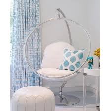 You can find every style and size to decorate your dream bedroom. Clear Bubble Chair With Chrome C Stand And White Cushions In 2021 Bubble Chair Indoor Chairs Hanging Chair