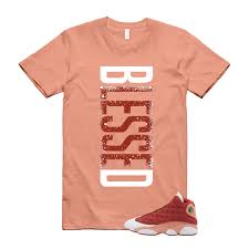 13 Dune Red Terra Blush White T Shirt Match VERTBLS