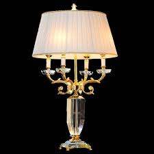 Contemporary Simple Table Lamp Splendy Iron Crystal Table Lamp 4 Lights Desk Light With Images Crystal Table Lamps Table Lamp