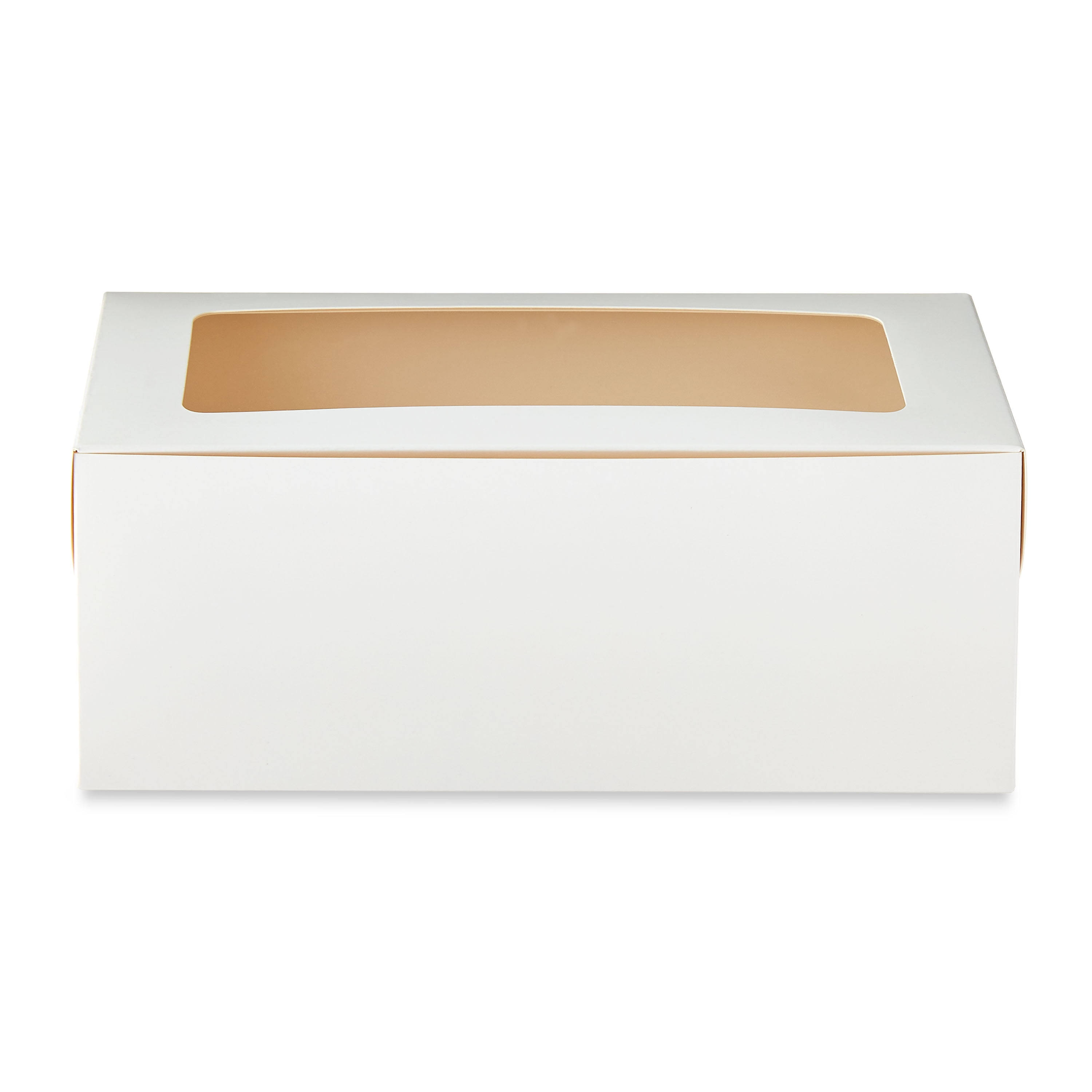 8" x 3.25" White Treat Boxes with Windows