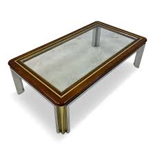 Find the perfect modern, chrome coffee tables today! 1970s Wood Brass And Chrome Coffee Table