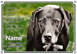 Wir Gestalten Ihre Gedenktafel Für Ihren Hund Schild Einfach Online
