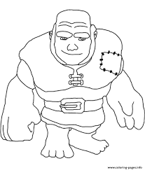 Free clash clans coloring pages collection printable coloring pages. Giant Clash Of Clans Coloring Pages Printable
