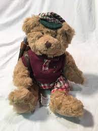 Russ Berrie Bear Golf Bear Chip With Golf Clubs Plush 13957 Russ Alloccasion Snuggle Fabric Softener Bear Dog Bean Bag Teddy Bear Stuffed Animal