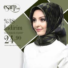 Hijab Esarp Panosundaki Pin