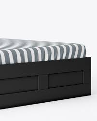These bedding mockup designs allow you to easily edit and display your designing samples and layouts into a. Double Bed Mockup In Object Mockups On Yellow Images Object Mockups