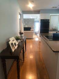 How wide does a galley kitchen need to be for an island. My Kitchen Is Too Wide To Be A Galley But Very Narrow 11 Ft
