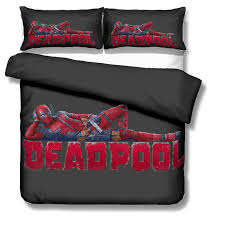 Bedding sets for boys modern bedding furniture sets and boxing wall murals stickers in. 4 Piece Queen Sheet Set Deadpool Kids Child Boy Bedroom Superhero Bedding Sets Sheets Home Garden Worldenergy Ae