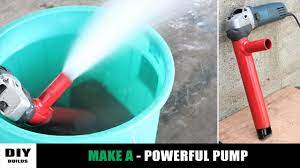 Angle Grinder Hack Make A Water Pump Diy Youtube Diy Water Pump Water Pumps Diy Water