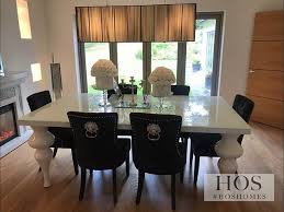 The Empire Dining Table With Black Knocker Back Chairs We Love This Monochrome Look Hoshomes Diningroominspo D Luxury Decor Luxury Interior Interior Styling