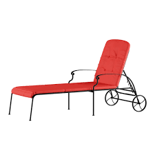 Chaise lounge seems to be stuck in an intermediate stage of development, with its very french first word and since longue is not an english word, but lounge, spelled with the same letters, is, it's a. Better Homes Gardens Clayton Court Chaise Lounge With Wheels Red Walmart Com Walmart Com