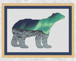 Scenic camel cross stitch chart. Polar Bear Cross Stitch Pattern Modern Christmas Cross Stitch Etsy Cross Stitch Cross Stitching Cross Stitch Patterns