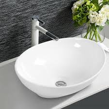costway oval bathroom basin ceramic