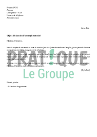 Lettre De Declaration D Un Conge Maternite Au Pole Emploi Pratique Fr