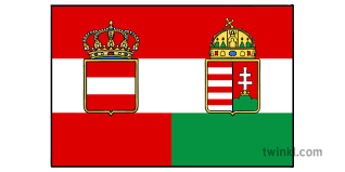 Национално знаме на унгария (bg); Bandera De Austria Hungria Ilustracion Twinkl