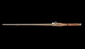 Bonhams : A magnificent two shot superimposed-load silver-mounted Flintlock Sporting Gun from the personal armoury of Tipu Sultan, by Asad Khan-e Muhammad Seringapatam, dated Mawludi 1222/ AD 1793-94