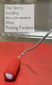 The Trick To Avoiding Roller Marks When Painting Furniture Diy Painting Painted Furniture Painting Tips