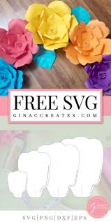 If you have purchased a zip file that says it contains a png image then yes you can use the print & cut method. Free Paper Flower Template Printable Cut File Gina C Creates