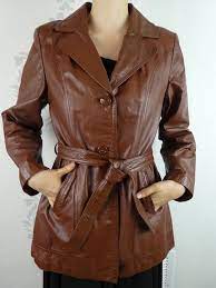 Vintage Leather Jacket 1970s Pockets Belt Miss Simone Size Etsy Vintage Leather Jacket Best Leather Jackets Leather Jacket