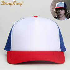 Dongking Stranger Things Dustin Cap Dustin Trucker Red White Blue Trucker Hat Mesh Baseball Cap Snapback Funny Movie Gift Mesh Cap Cap Qualitytrucker Hat Mesh Aliexpress