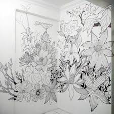 27 Trendy Painting Walls Flowers Murals Flower Mural Wall Murals Painted Mural Art