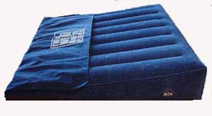 Hr 7600 inflatable bed wedge pillow with velour surface gray. Deluxe No Flux Inflatable Bed Wedge