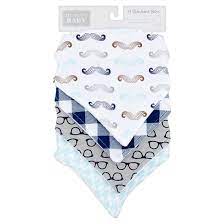 Kaiuru Kids Roupas E Acessorios Infantis Nacionais E Importados Kit 4 Babadores Bandana Azul Hudson Baby