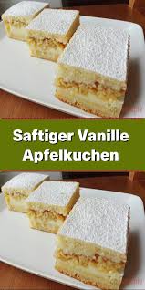 Saftiger Vanille Apfelkuchen In 2020 Snack Rezepte Kuchen Rezepte Einfach Becherkuchen