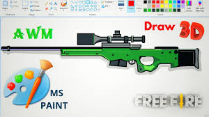 Graphics rf click to view uploads for natalia1891991133727. Draw Cool Freefire Awm Gun On Windows Paint Very Easy And Simple Youtube