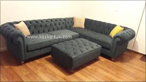 Yesil Mat Kadife Chester Kose Koltuk Ve Puf Chester Koltuklar Ve Kose Takimlari