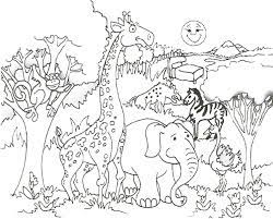 If your child loves interacting. African Flag Coloring Pages African Savanna Animals Coloring Pages Coloring Library
